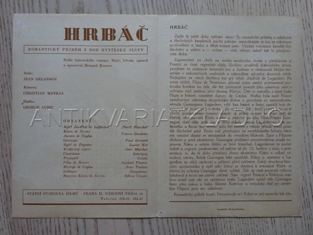 HRBÁČ, P. BLANCHAR, BIO PROGRAM Č. 939