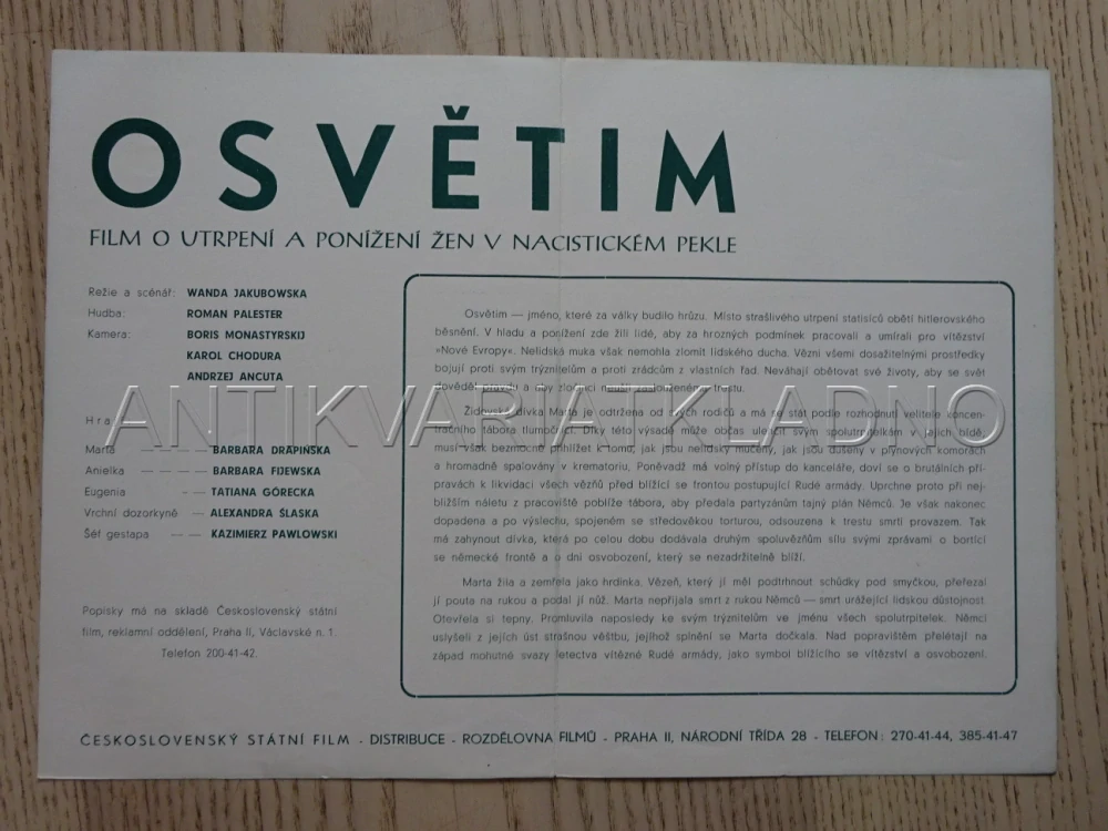 OSVĚTIM, B. FIJEWSKA, BIO PROGRAM Č. 3153