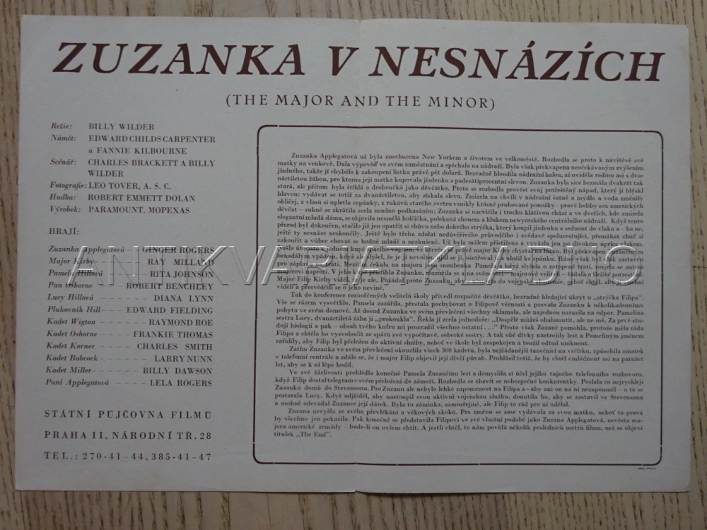 ZUZANKA V NESNÁZÍCH, G. ROGERS, BIO PROGRAM Č. 6113