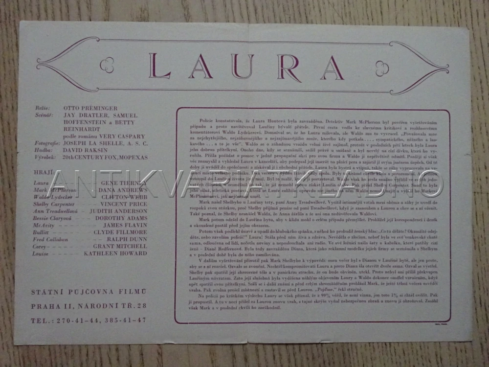 LAURA, G. TIERNEY, BIO PROGRAM Č. 6118