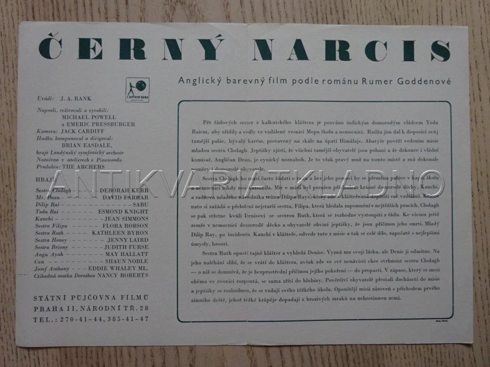 ČERNÝ NARCIS, SABU, BIO PROGRAM Č. 8108