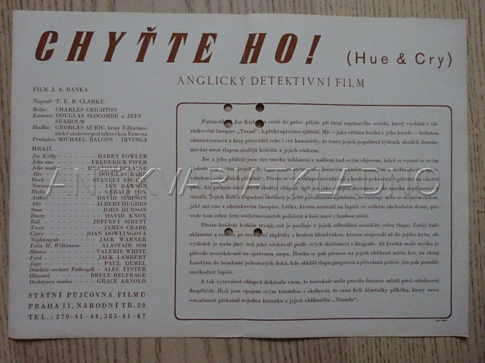 CHYŤTE HO!, J. FOWLER, BIO PROGRAM Č. 8111