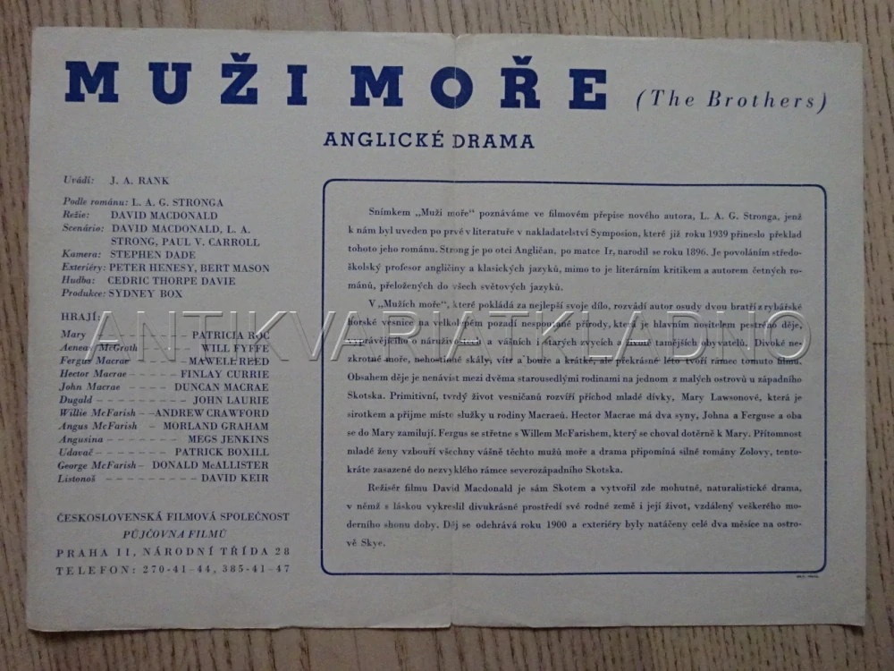 MUŽI MOŘE, P. ROC, BIO PROGRAM Č. 8114