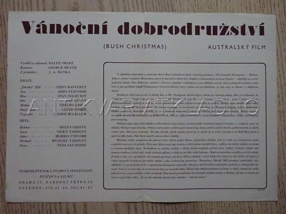 VÁNOČNÍ DOBRODRUŽSTVÍ, CH. RAFFERTY, BIO PROGRAM Č. 8120