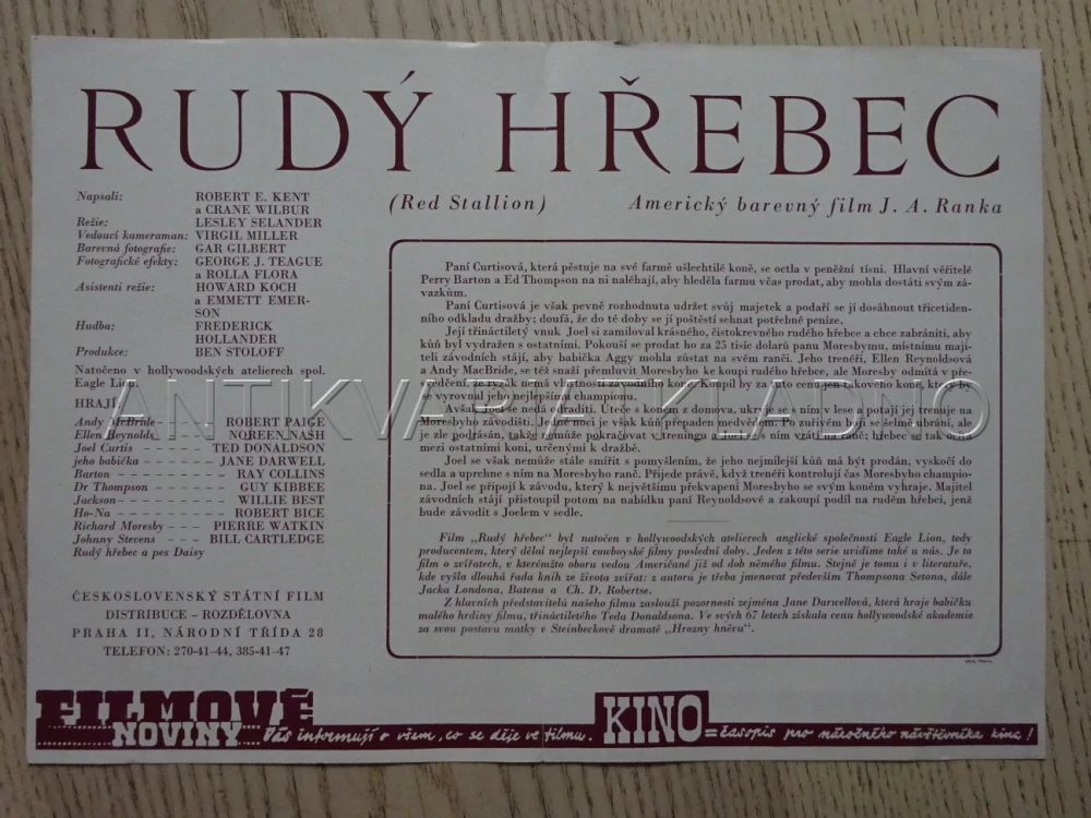 RUDÝ HŘEBEC, R. PAIGE, BIO PROGRAM Č. 8135