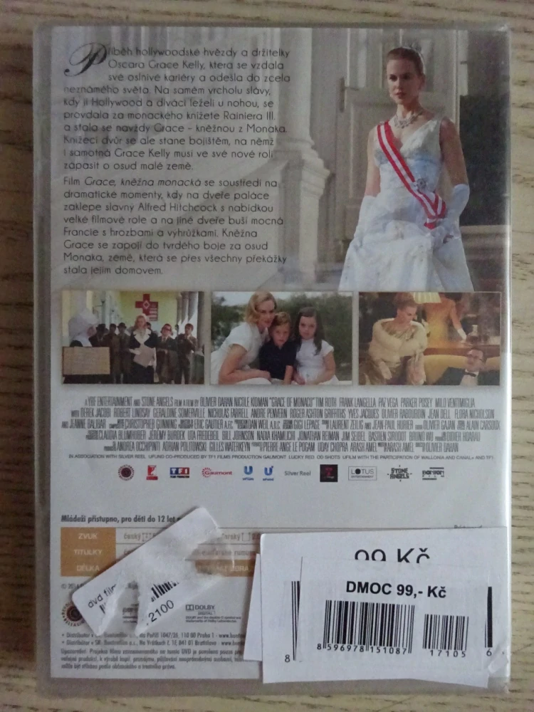 GRACE KNĚŽNA MONACKÁ, DVD FILM