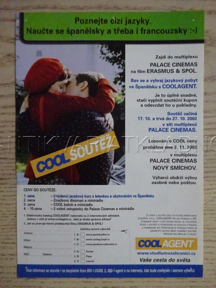 ERASMUS A SPOL., FILMOVÝ LETÁK