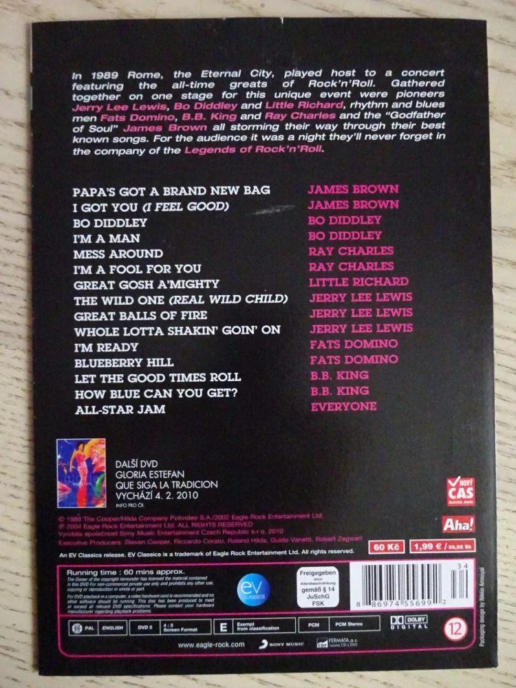 LEGENDS OF ROCK'N'ROLL, DVD FILM 