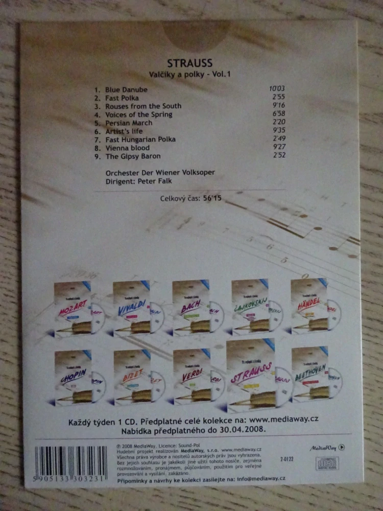 STRAUSS, TO NEJLEPŠÍ Z KLASIKY, CD HUDBA