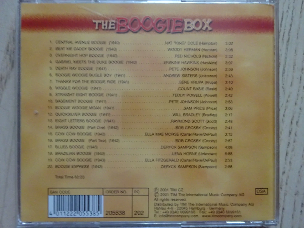 THE BOOGIEBOX VOL. 3, CD HUDBA
