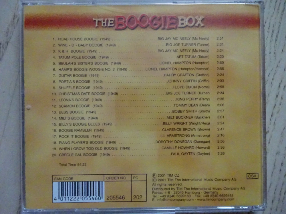 THE BOOGIEBOX VOL. 11, CD HUDBA