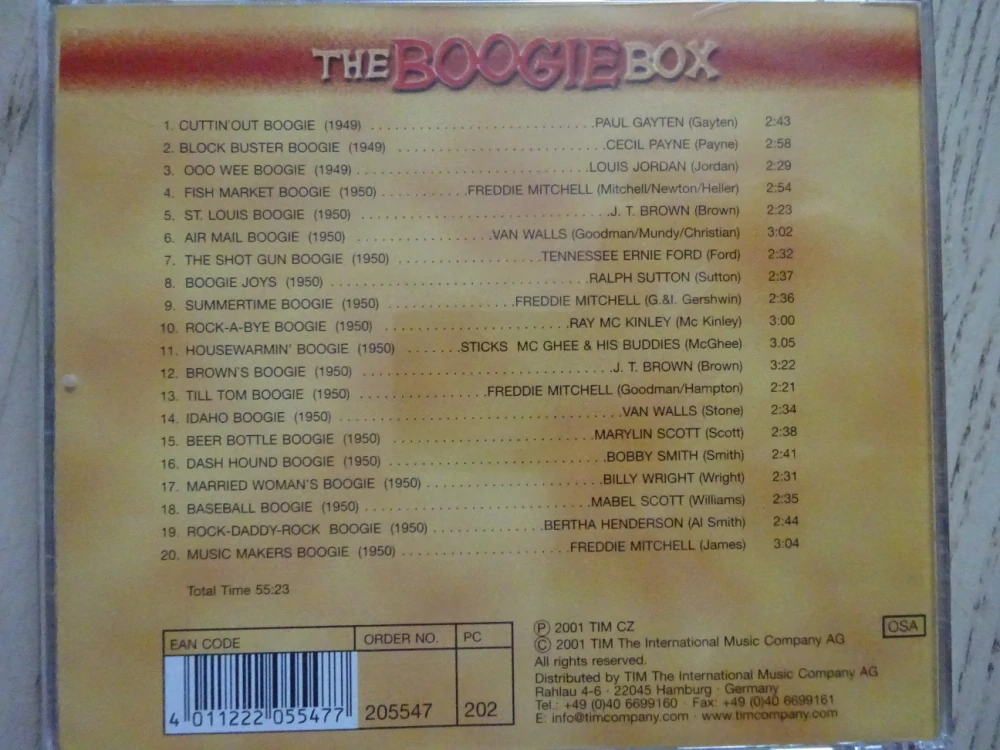THE BOOGIEBOX VOL. 12, CD HUDBA