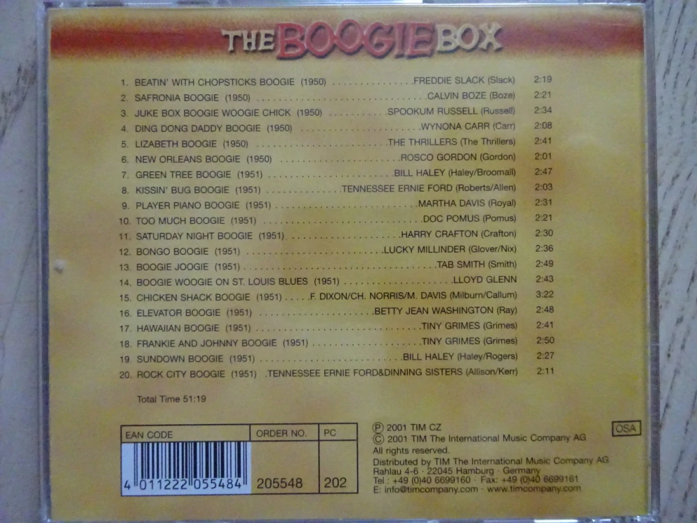 THE BOOGIEBOX VOL. 13, CD HUDBA