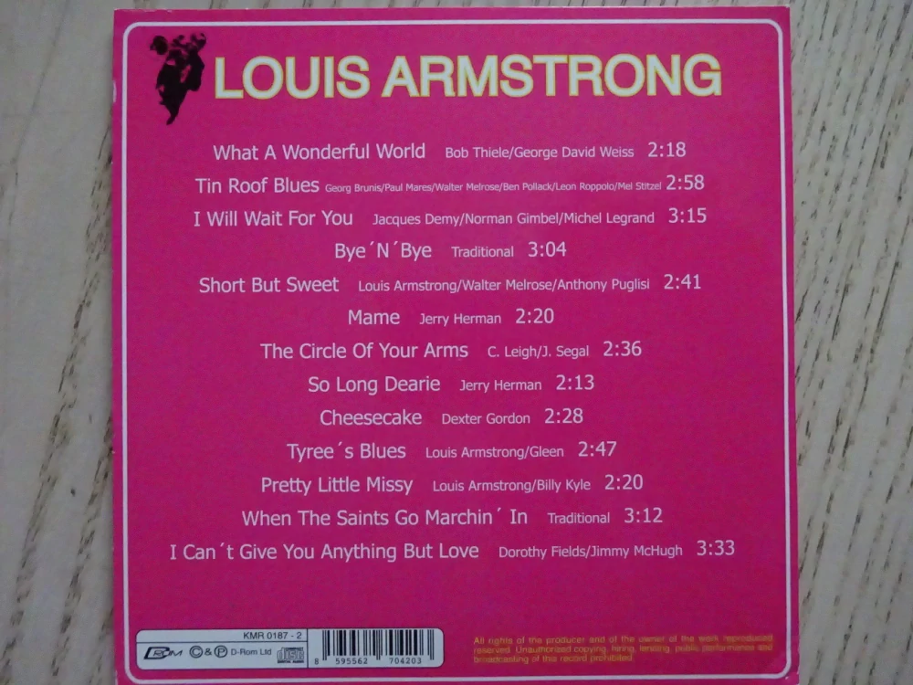 THE GREAT SATCHMO, LOUIS ARMSTRONG, CD HUDBA