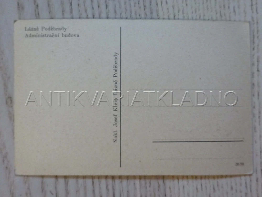 LÁZNĚ PODĚBRADY, ADMINISTRAČNÍ BUDOVA, OKRES NYMBURK, POHLEDNICE 68