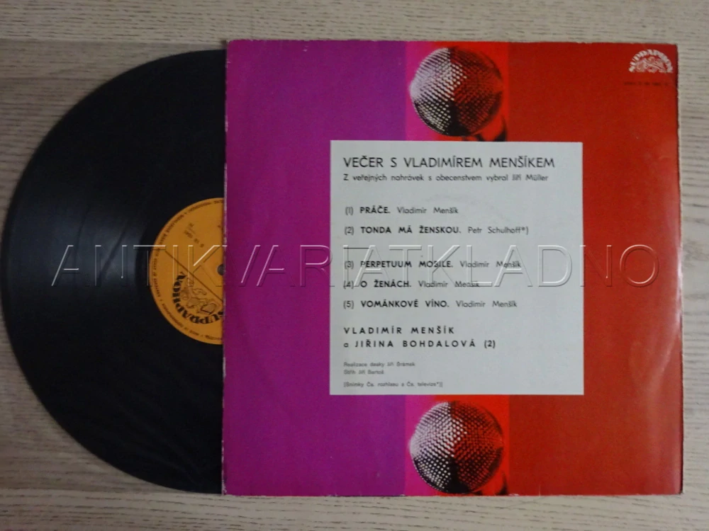 VEČER S VLADIMÍREM MENŠÍKEM, VLADIMÍR MENŠÍK, LP