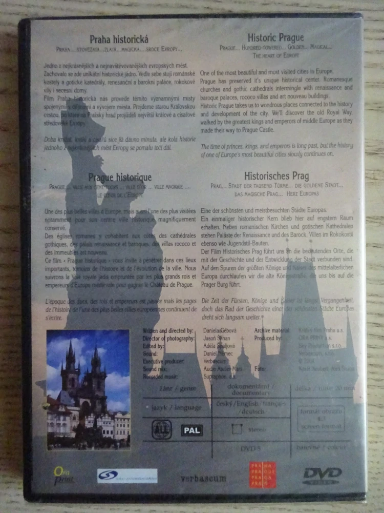 PRAHA HISTORICKÁ, DVD FILM DOKUMENT
