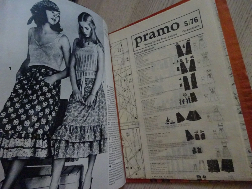 PRAMO 5/76, PRAKTISCHE MODE, MÓDA, ČASOPIS, NĚMECKY