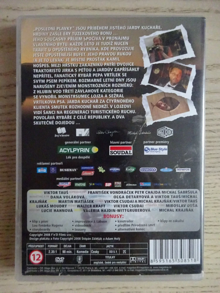 POSLEDNÍ PLAVKY, P. ČTVRTNÍČEK, J. POLÁŠEK, DVD FILM ČR