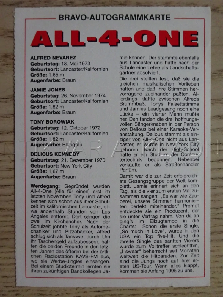 AUTOGRAM ALL-4-ONE, KARTIČKA BRAVO