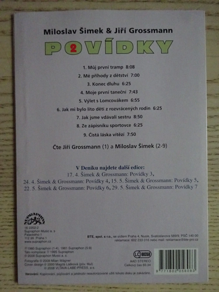 POVÍDKY 2., ŠIMEK A GROSSMANN, CD