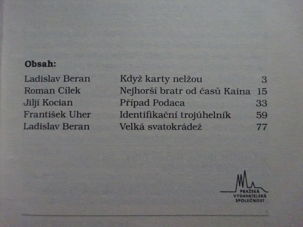KDYŽ KARTY NELŽOU A DALŠÍ POVÍDKY, **an