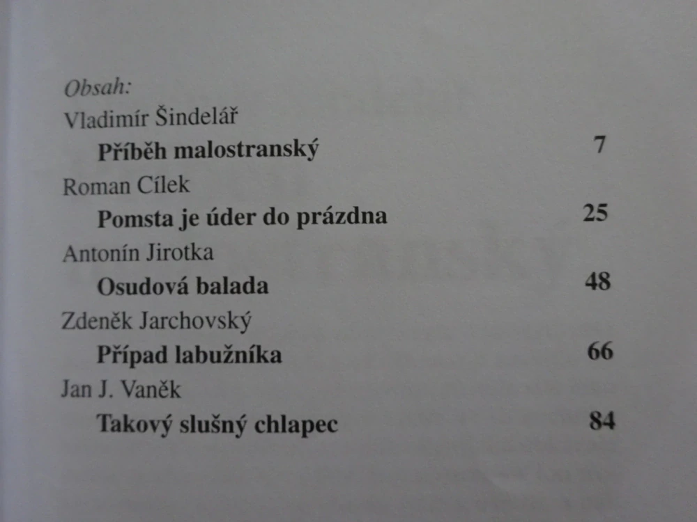 STALO SE!, 5X KRIMI, PŘÍBĚH MALOSTRANSKÝ, **an