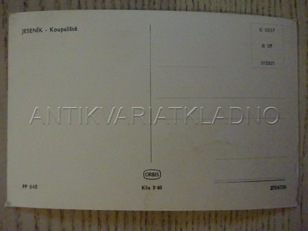 JESENÍK, POHLEDNICE 98