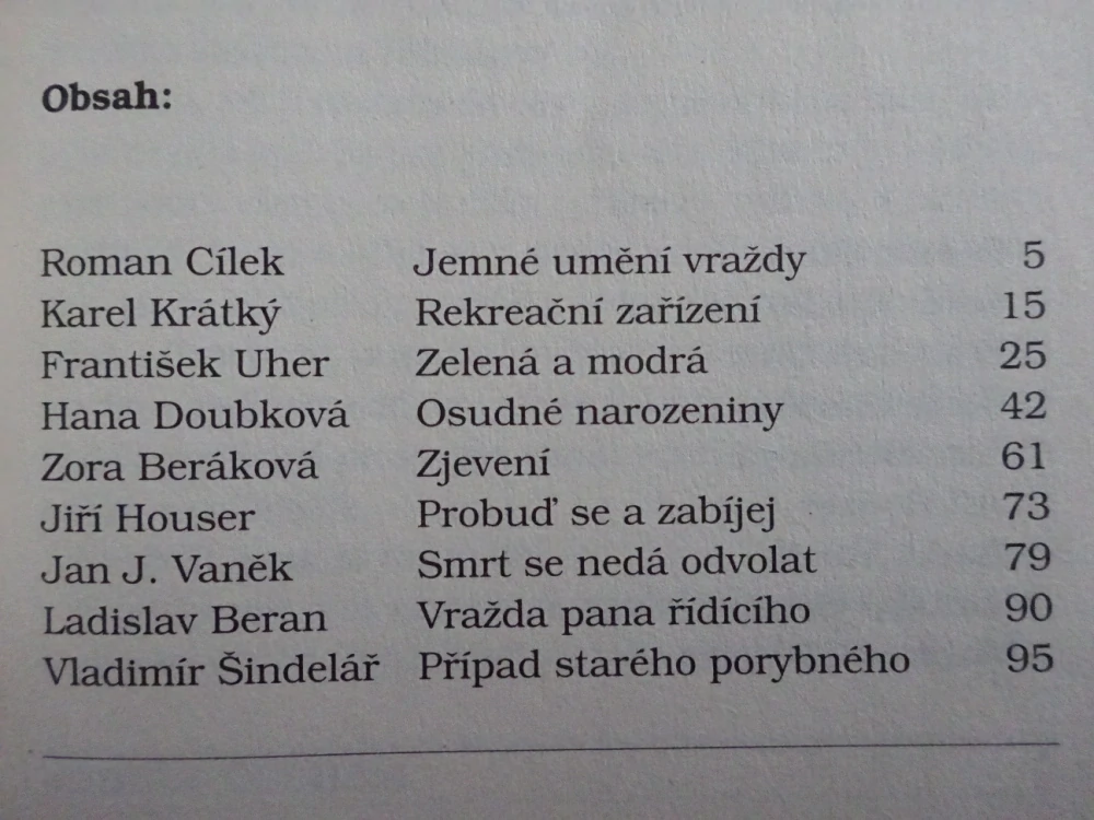 JEMNÉ UMĚNÍ VRAŽDY A DALŠÍ POVÍDKY, **an