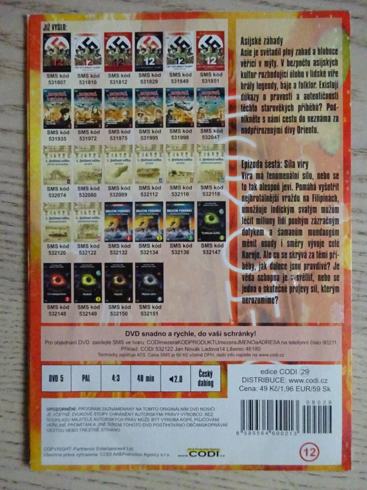 ASIJSKÉ ZÁHADY 6, DVD FILM