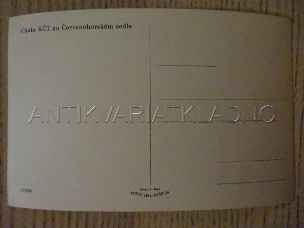 CHATA KČT NA ČERVENOHORSKÉM SEDLE, POHLEDNICE 140
