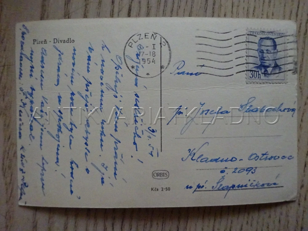 PLZEŇ, DIVADLO, POHLEDNICE 161