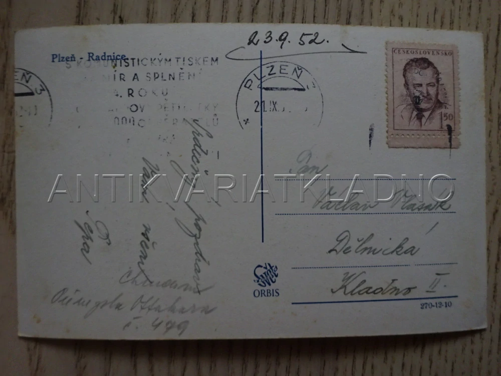 PLZEŇ, RADNICE, POHLEDNICE 162