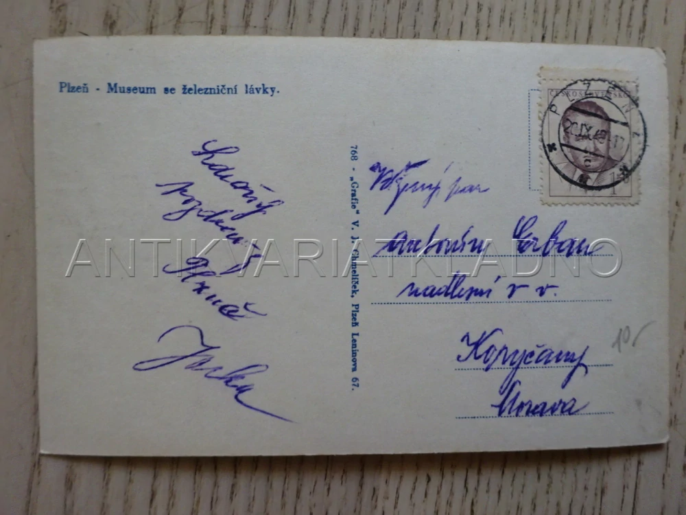 PLZEŇ, MUZEUM, POHLEDNICE 167