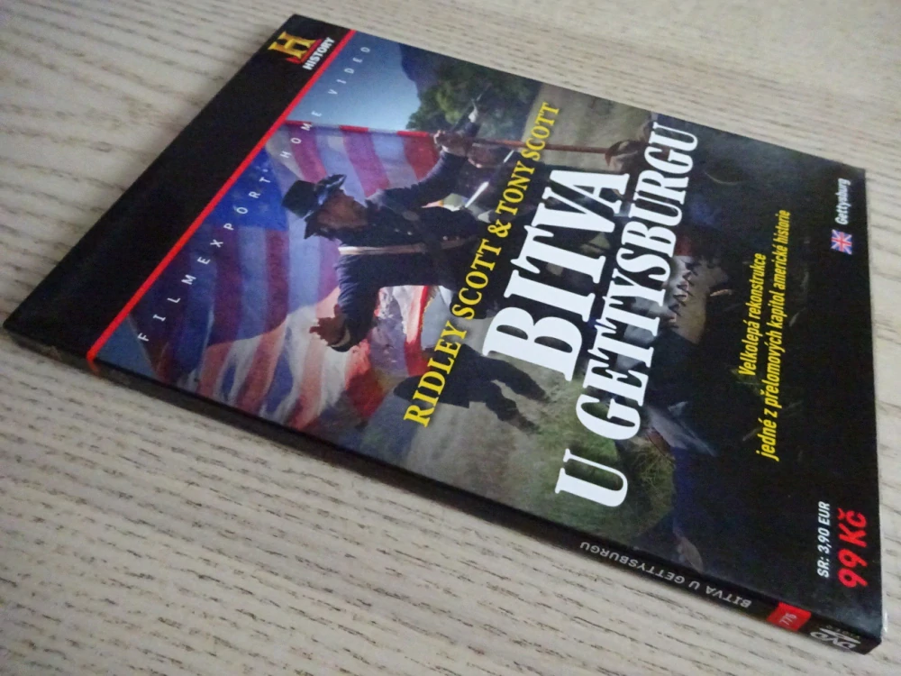 BITVA U GETTYSBURGU, DVD FILM