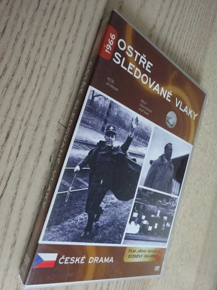OSTŘE SLEDOVANÉ VLAKY, V. NECKÁŘ, J. SOMR, DVD FILM ČR