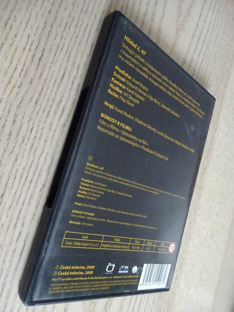 HLÍDAČ Č. 47, K. RODEN, DVD FILM ČR