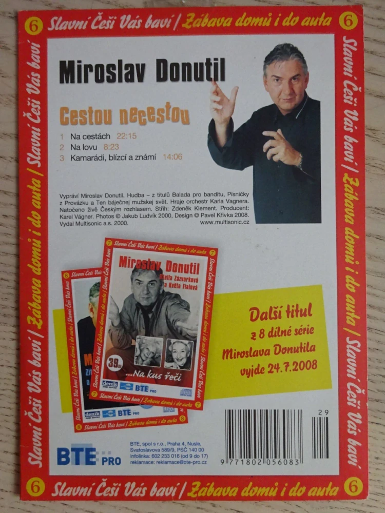 CESTOU NECESTOU, M. DONUTIL, DVD FILM ČR