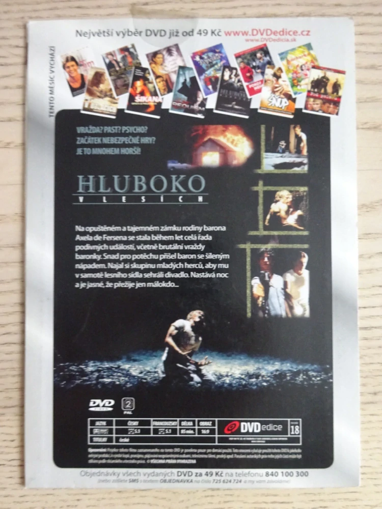 HLUBOKO V LESÍCH, C. COURAU, C. SIBONY, DVD FILM