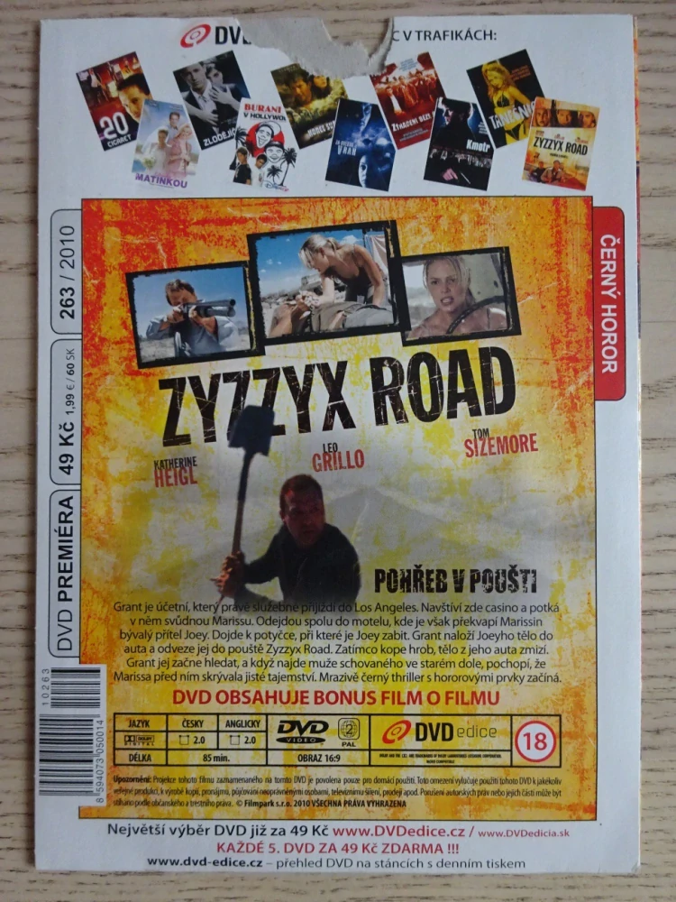 ZYZZYX ROAD, L. GRILLO, K. HEIGL, DVD FILM