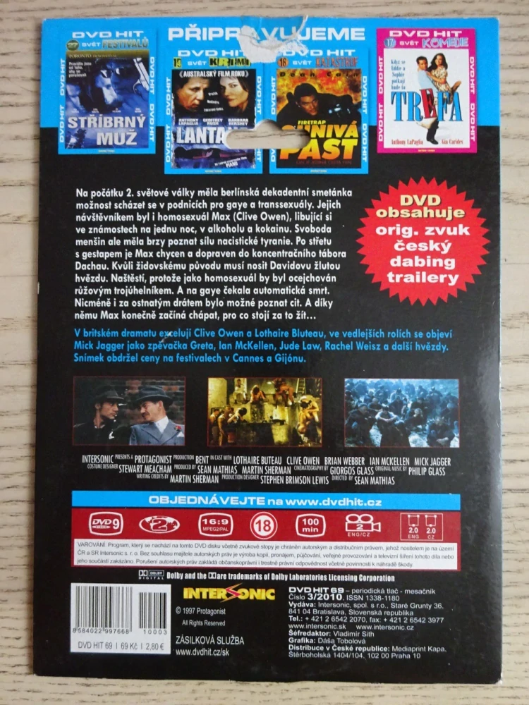 BENT, M. JAGGER, J. LAW, C. OWEN, DVD FILM