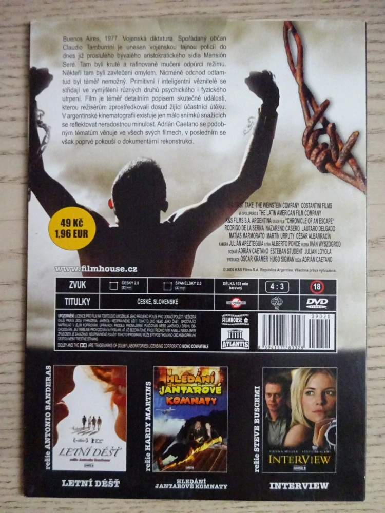 HISTORIE JEDNOHO ÚTĚKU, DVD FILM