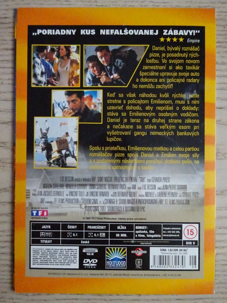 TAXI, LUC BESSON, DVD FILM