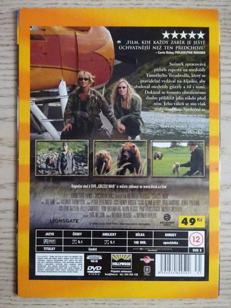 GRIZZLY MAN, DVD FILM