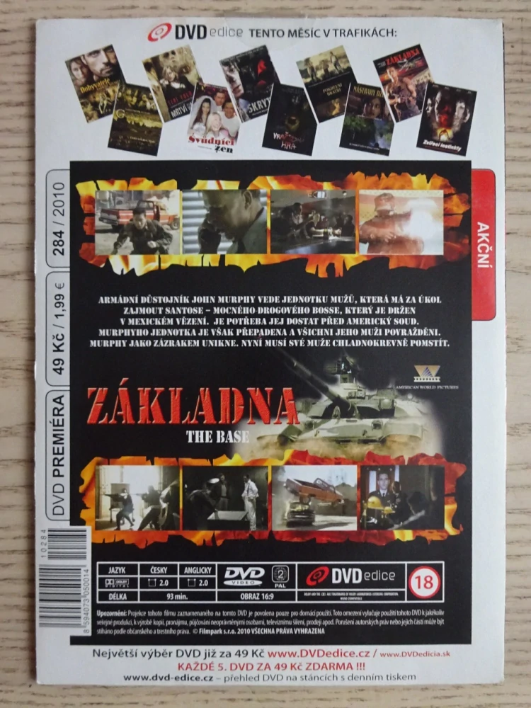 ZÁKLADNA, M. DACASCOS, T. ABELL, DVD FILM