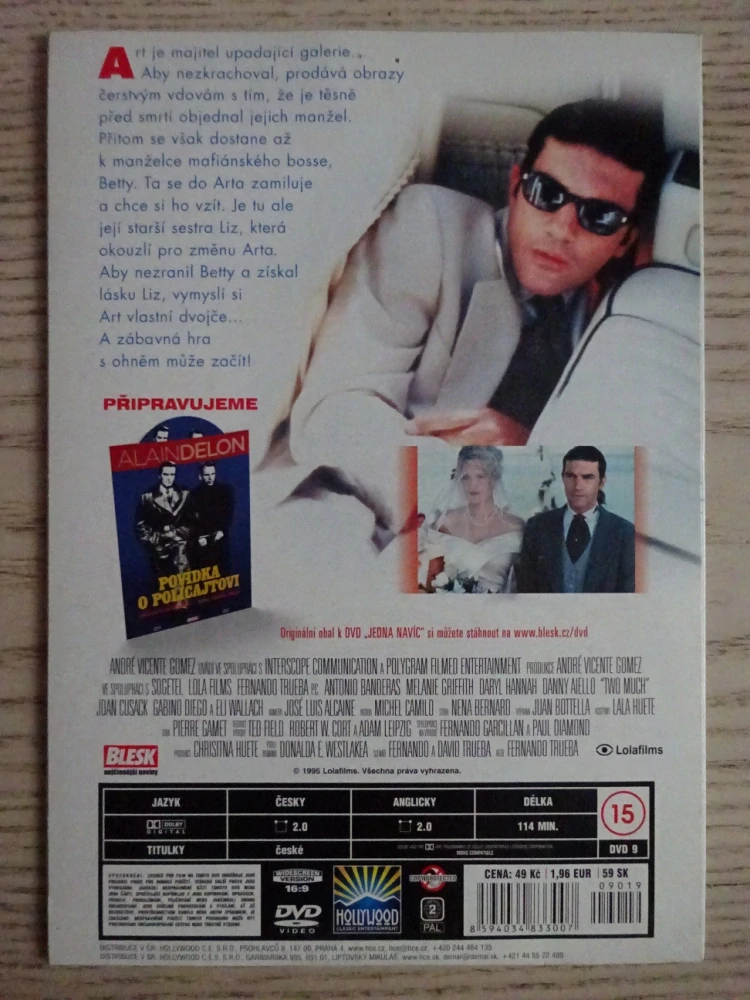 JEDNA NAVÍC, A. BANDERAS, DVD FILM