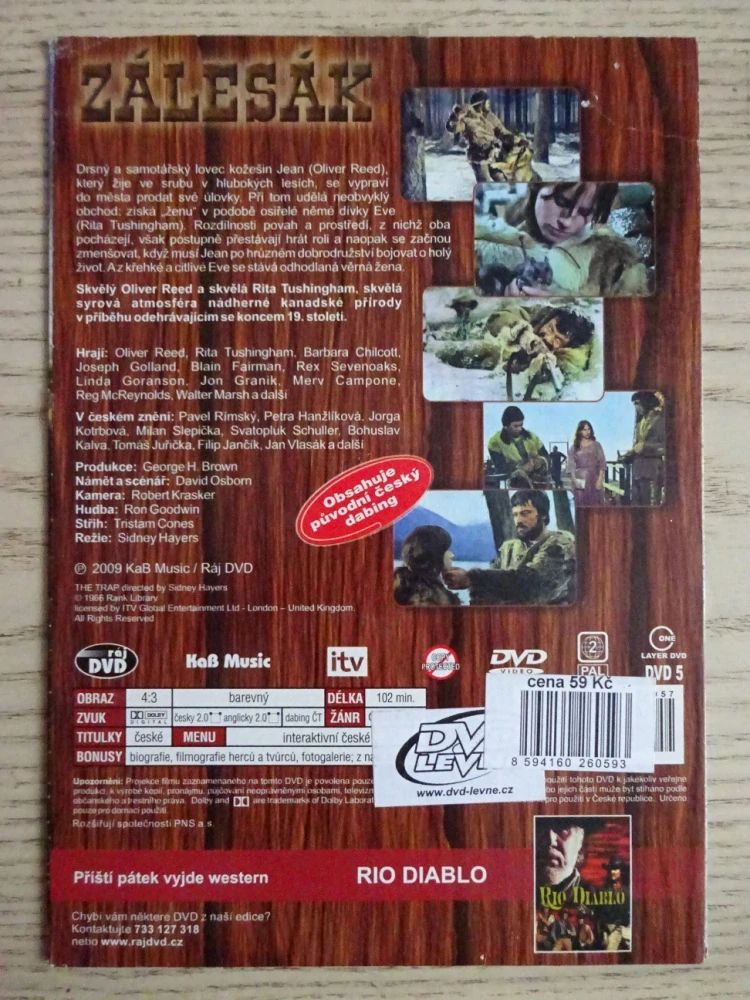 ZÁLESÁK, R. TUSHINGHAM, O. REED, DVD FILM