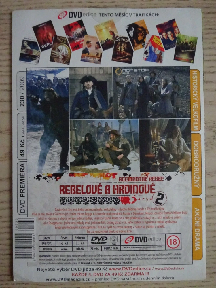 REBELOVÉ A HRDINOVÉ 2, T. NOVOTNY, A. SJÖBERG, DVD FILM