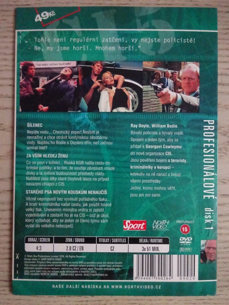 PROFESIONÁLOVÉ, 3 EPIZODY, DISK 1, DVD FILM