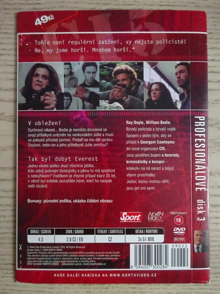 PROFESIONÁLOVÉ, 2 EPIZODY, DISK 3, DVD FILM